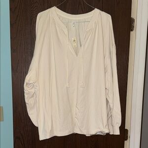 Aerie Cream Women's Tunic Top